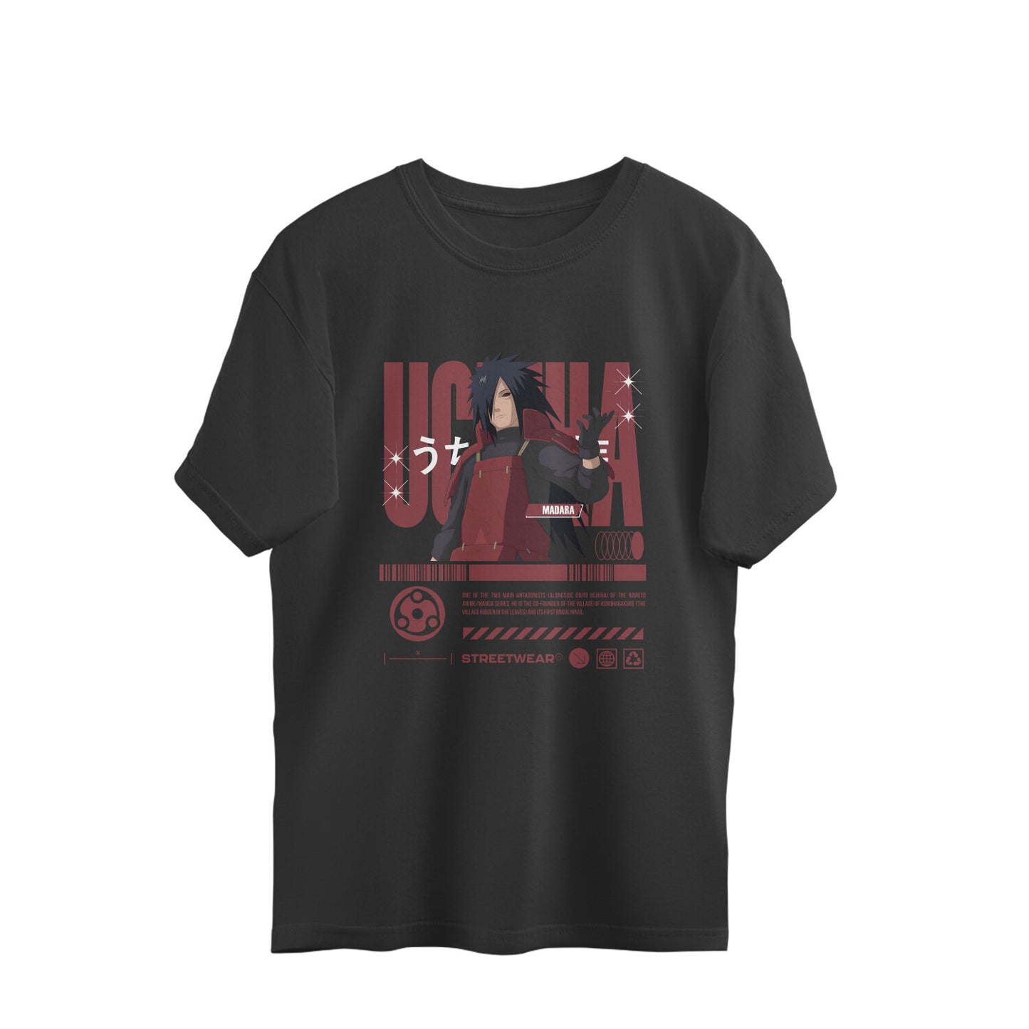 Madara Uchiha Oversized T-Shirt – Unleash the Power of the Uchiha Clan